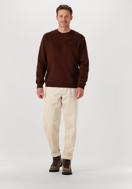 Braune TOMMY JEANS Pullover TJM REG S FLAG CREW EXT - large