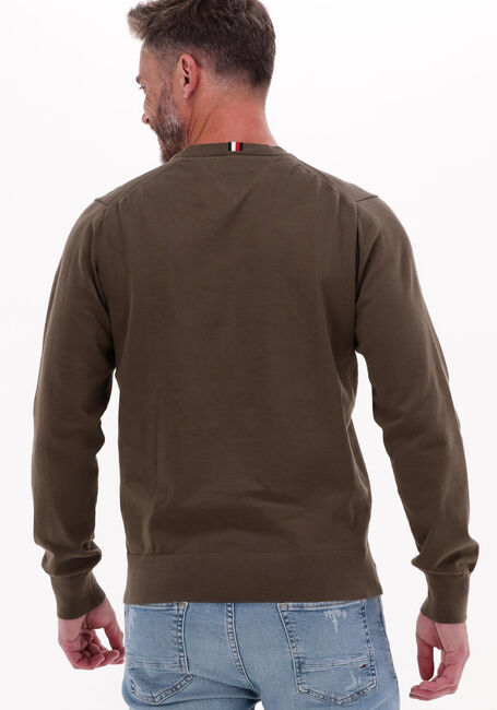 Grüne TOMMY HILFIGER Pullover 1985 CREW NECK SWEATER - large