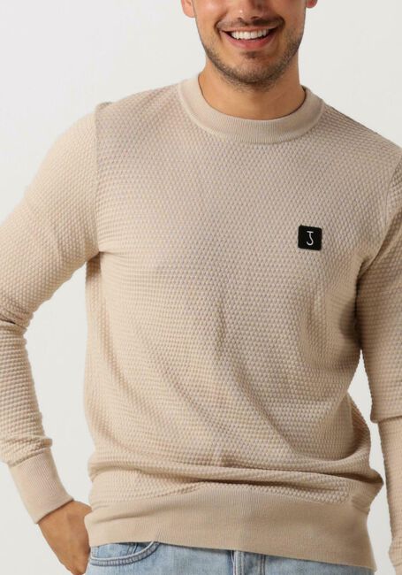 Beige BUTCHER OF BLUE Pullover STRUCTURE CREW - large