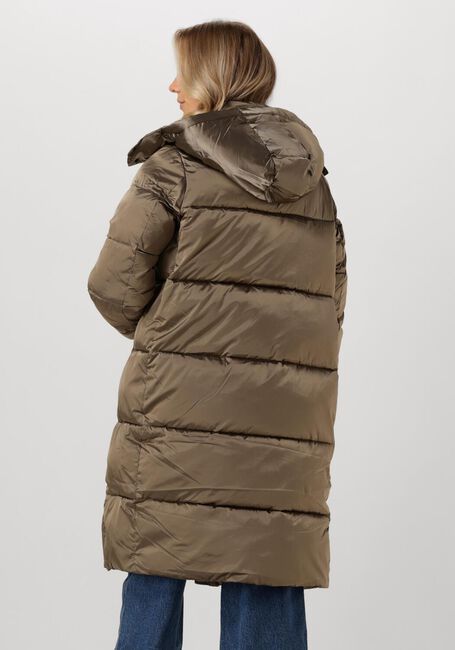 Grüne CALVIN KLEIN Wattierte Jack MONOLOGO ND SHINY LONG PUFFER - large