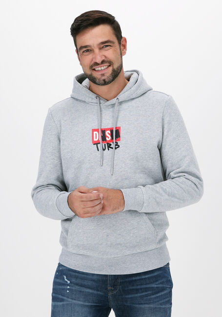 Graue DIESEL Sweatshirt S-GIRK-HOOD-B8 - large