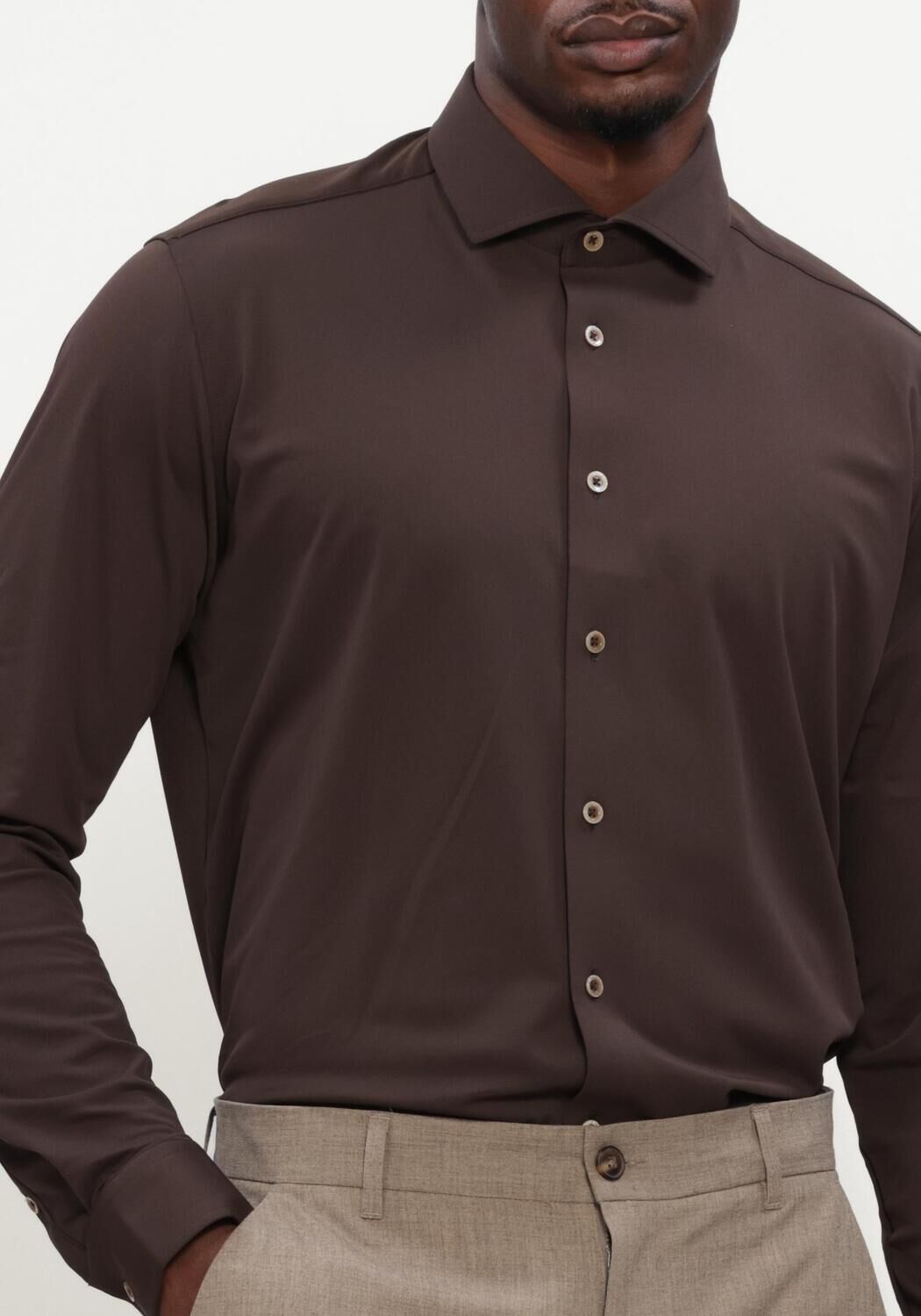 Braune BLUE INDUSTRY Klassisches Oberhemd SHIRT - large