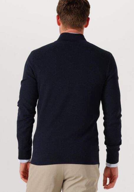 Dunkelblau PROFUOMO Pullover PULLOVER HALF ZIP TWINKLE SLUB - large