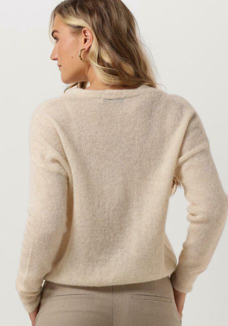 Weiße SUMMUM Strickjacke CARDIGAN COSY SUPERFINE ALPACA KNIT - large