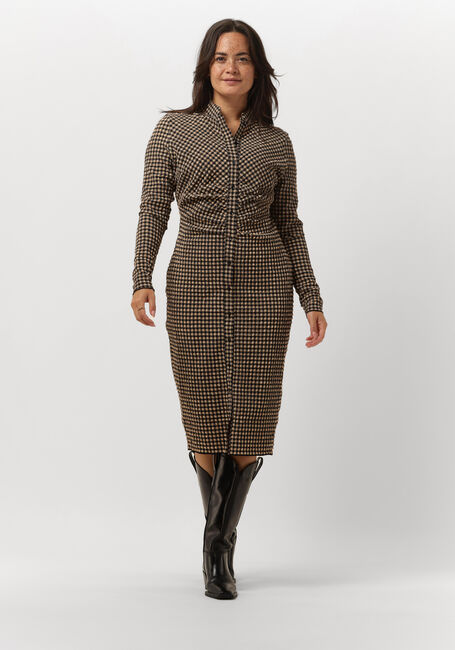 Camelfarbene NOTES DU NORD Midikleid EMMI TIGHT DRESS - large