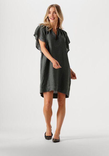 Graue BY-BAR Minikleid VINA LINEN DRESS - large