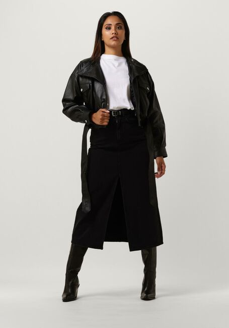 Schwarze GOOSECRAFT Lederjack GC DAIGUIRI JACKET - large