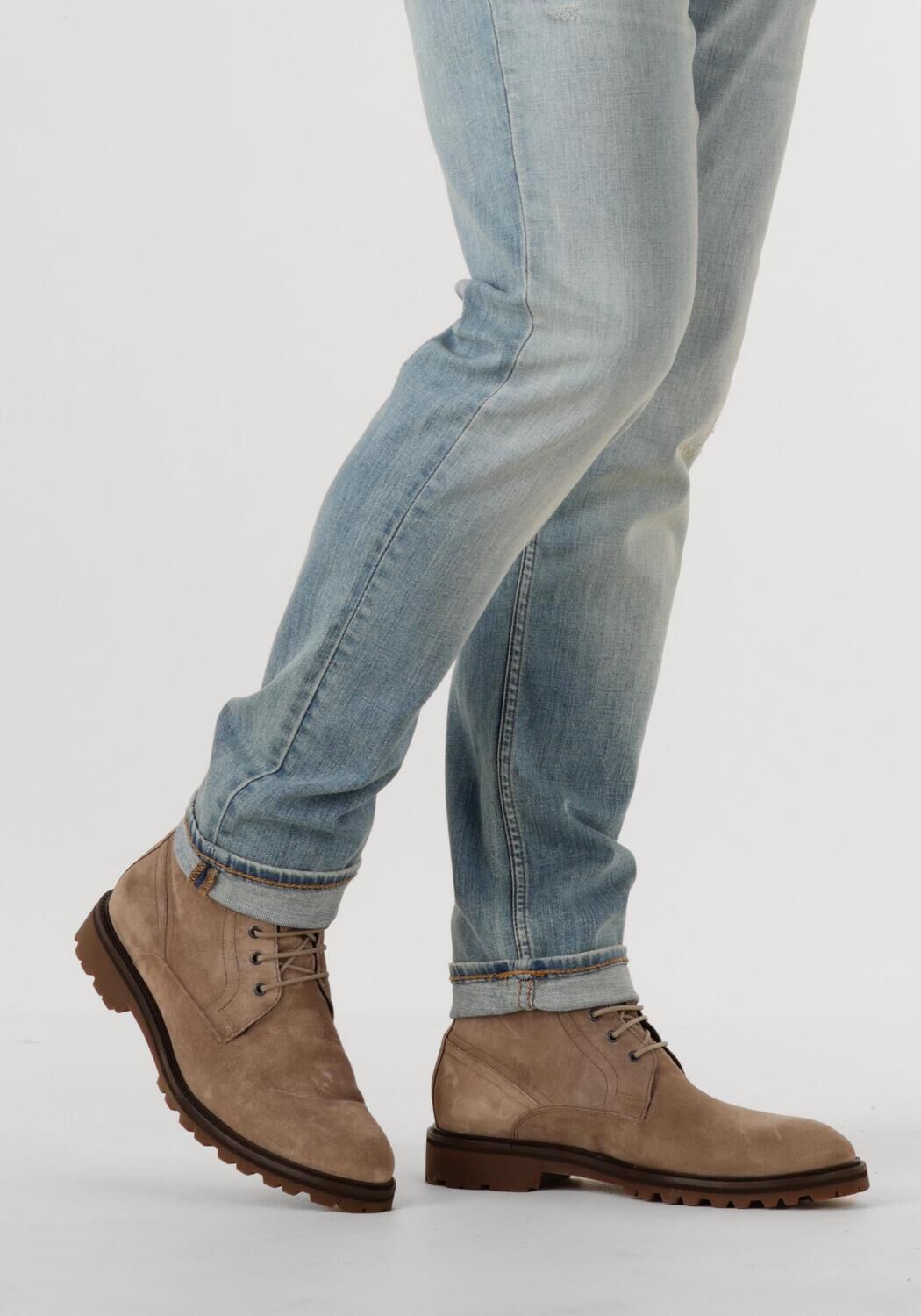 Taupe FLORIS VAN BOMMEL Schn&uuml;rboots SFM-80033 STURDI - large