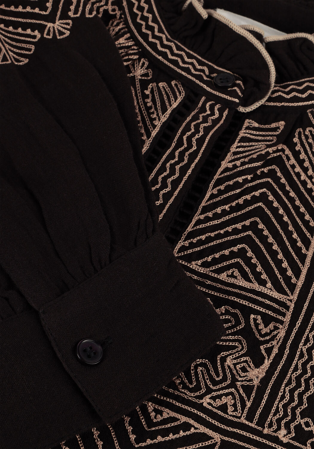 Schwarze ANTIK BATIK Blusen SVETLANA BLOUSE - large