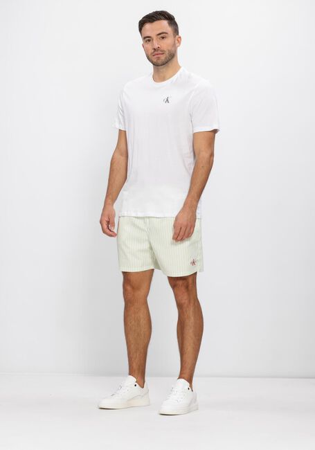 Wei&szlig;e CALVIN KLEIN T-shirt SS 30S CLASSIC BACK MONOLOGO TEE - large