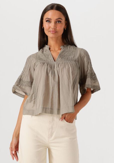 Grüne NEO NOIR Blusen SIAMA S VOILE BLOUSE - large