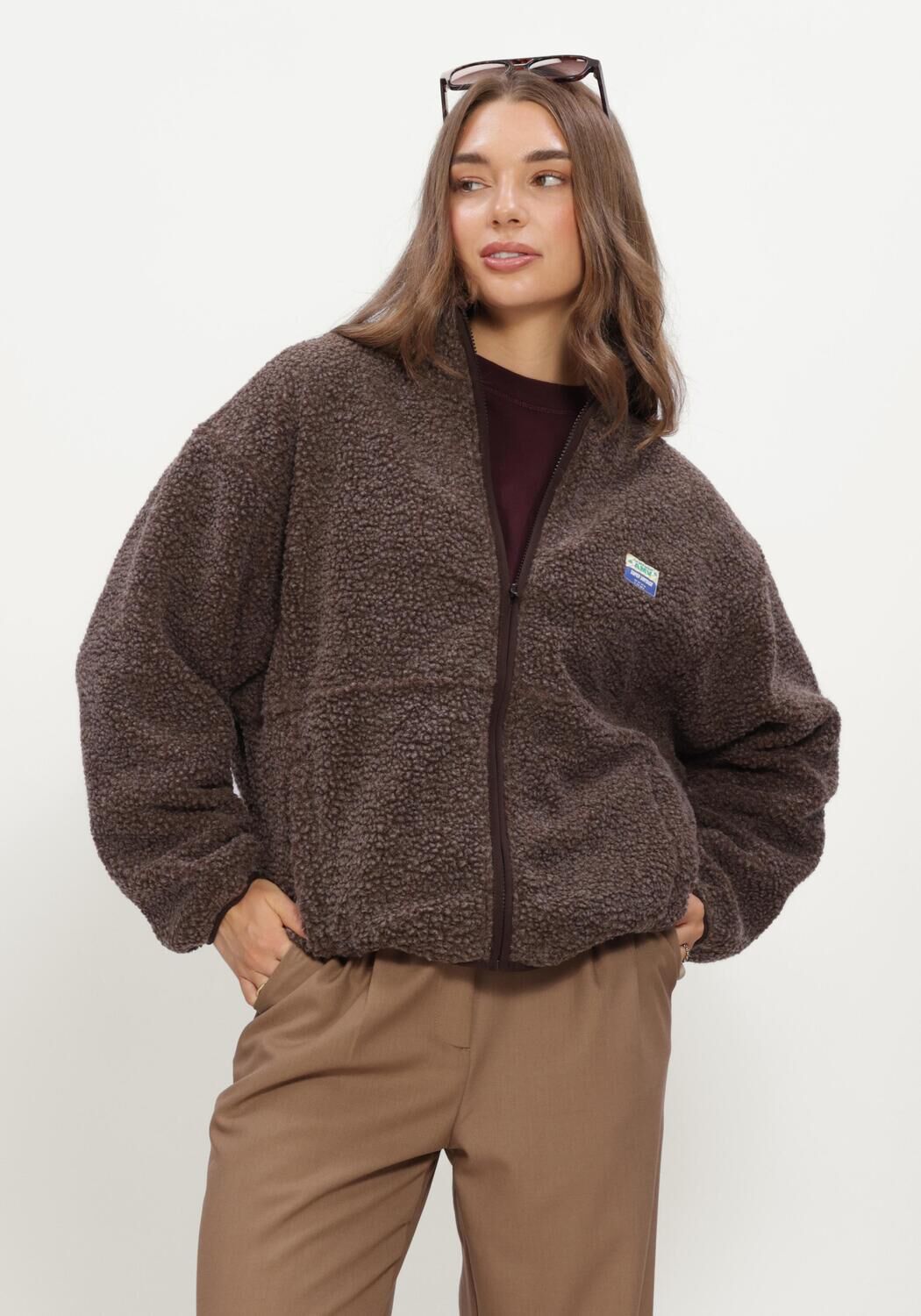 Braune AMERICAN VINTAGE Strickjacke HOKTOWN - large