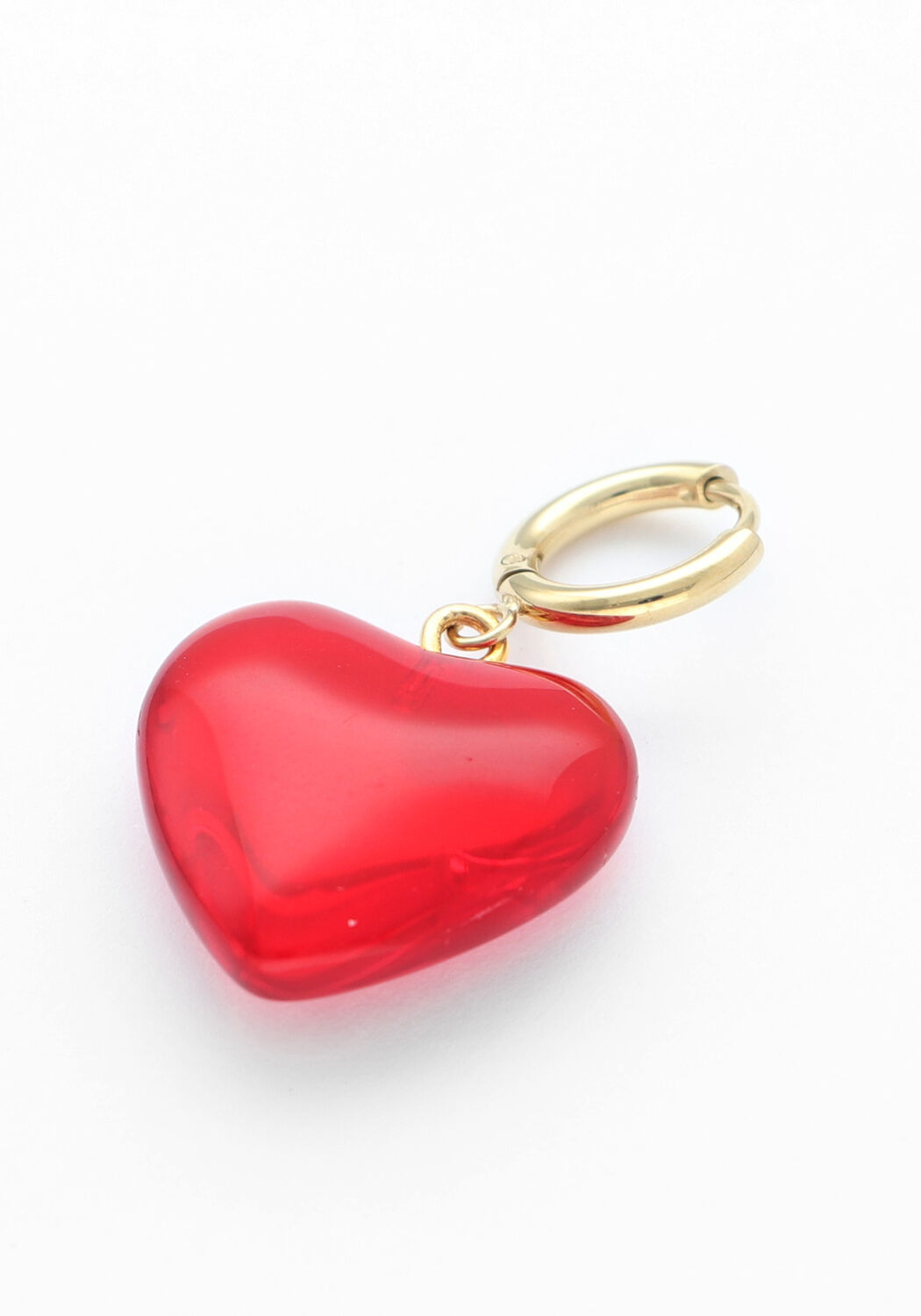 Rote BONNIE STUDIOS Schmuck RED HEART PENDANT - large