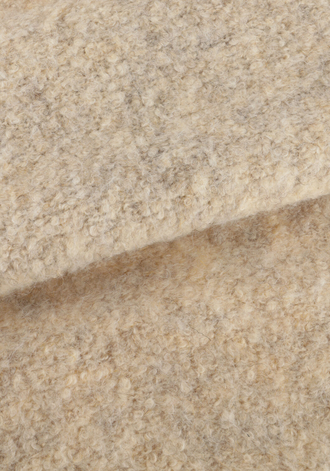 Beige SIMPLE Minikleid KNIT-BOUCLE-25-3 - large