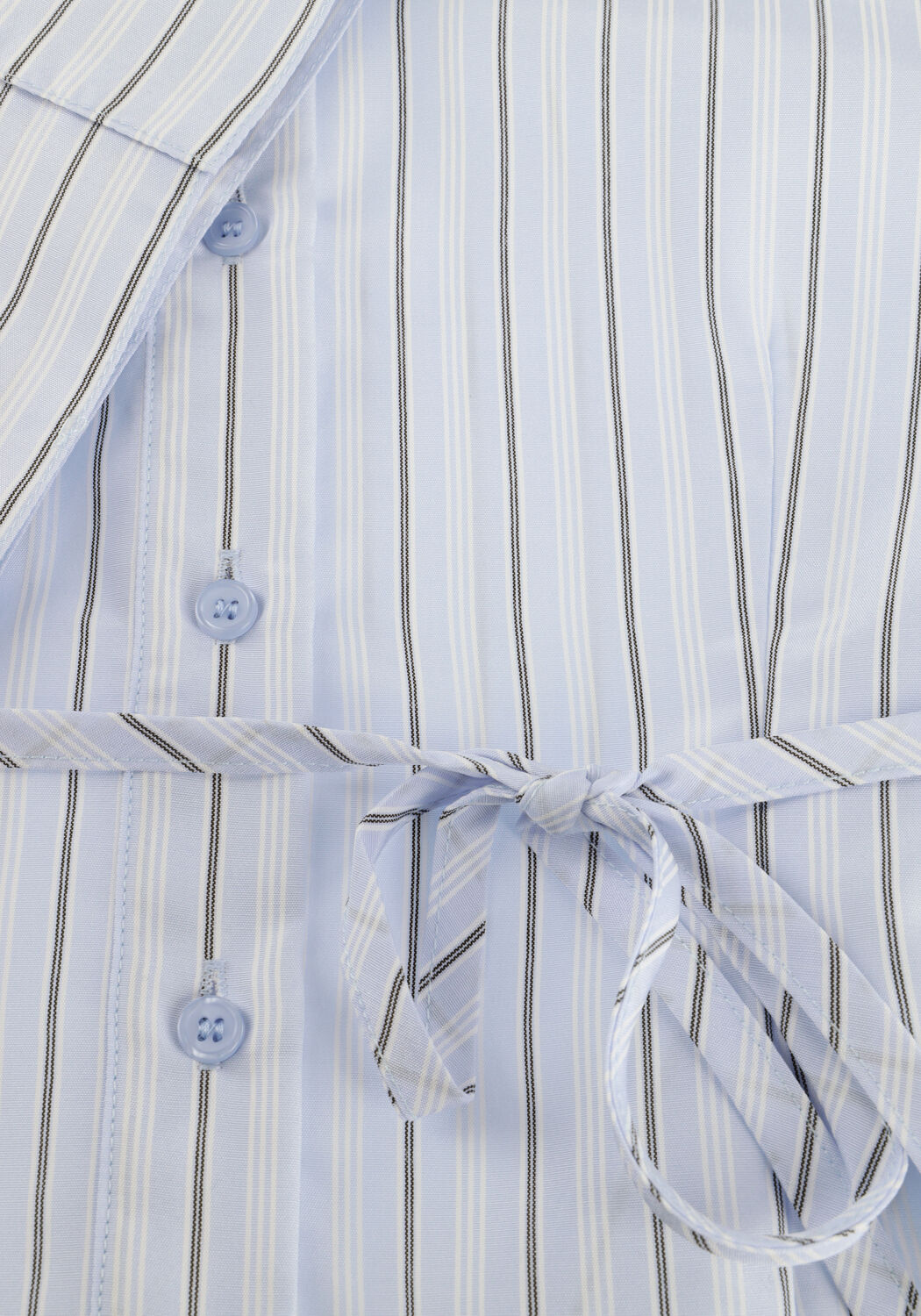 Hellblau NEO NOIR Blusen CLARIDA DOUBLE STRIPE SHIRT - large