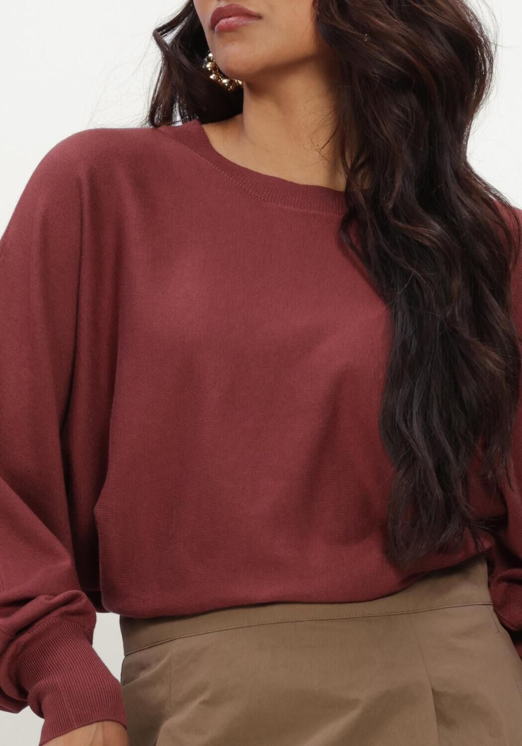 Bordeaux MINUS Pullover MSDANA BAT SLEEVE KNIT PULLOVER - large
