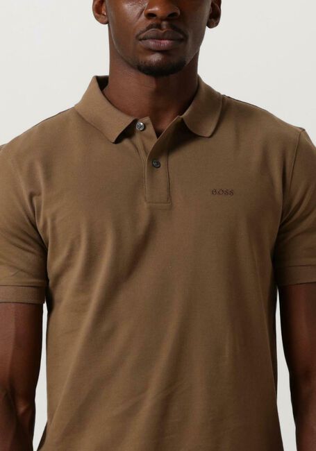 Camelfarbene BOSS BLACK Polo-Shirt PALLAS - large