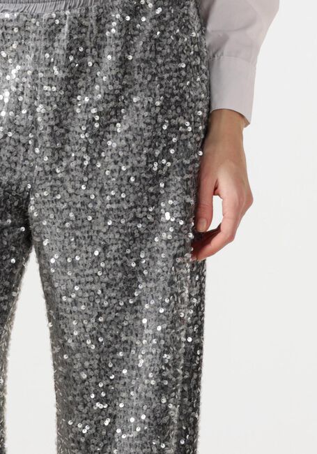 Silberne SUMMUM Hosen PANTS SEQUINS VELOUR - large