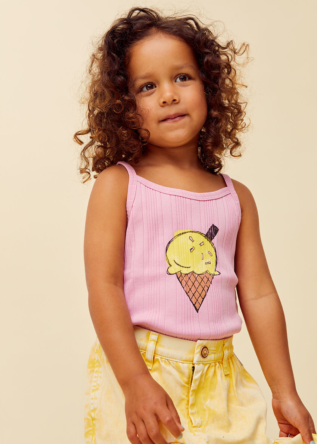 Rosane Sproet & Sprout Top SPAGHETTI TOP ICE CREAM - large