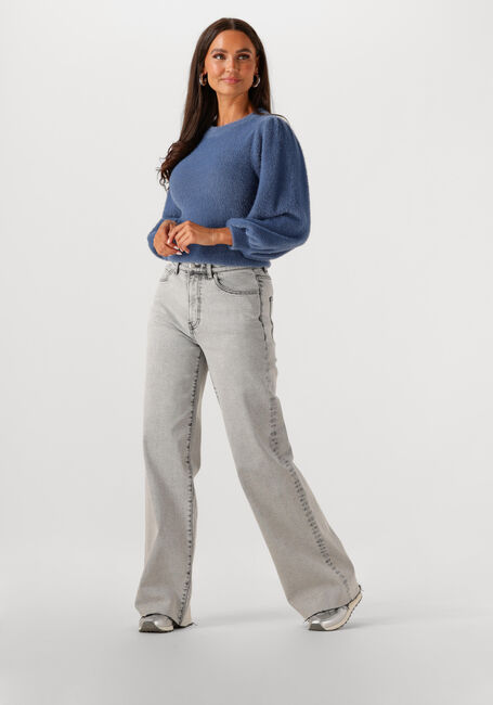 Blaue CATWALK JUNKIE Pullover FUZZY PUFF SLEEVE KNIT - large