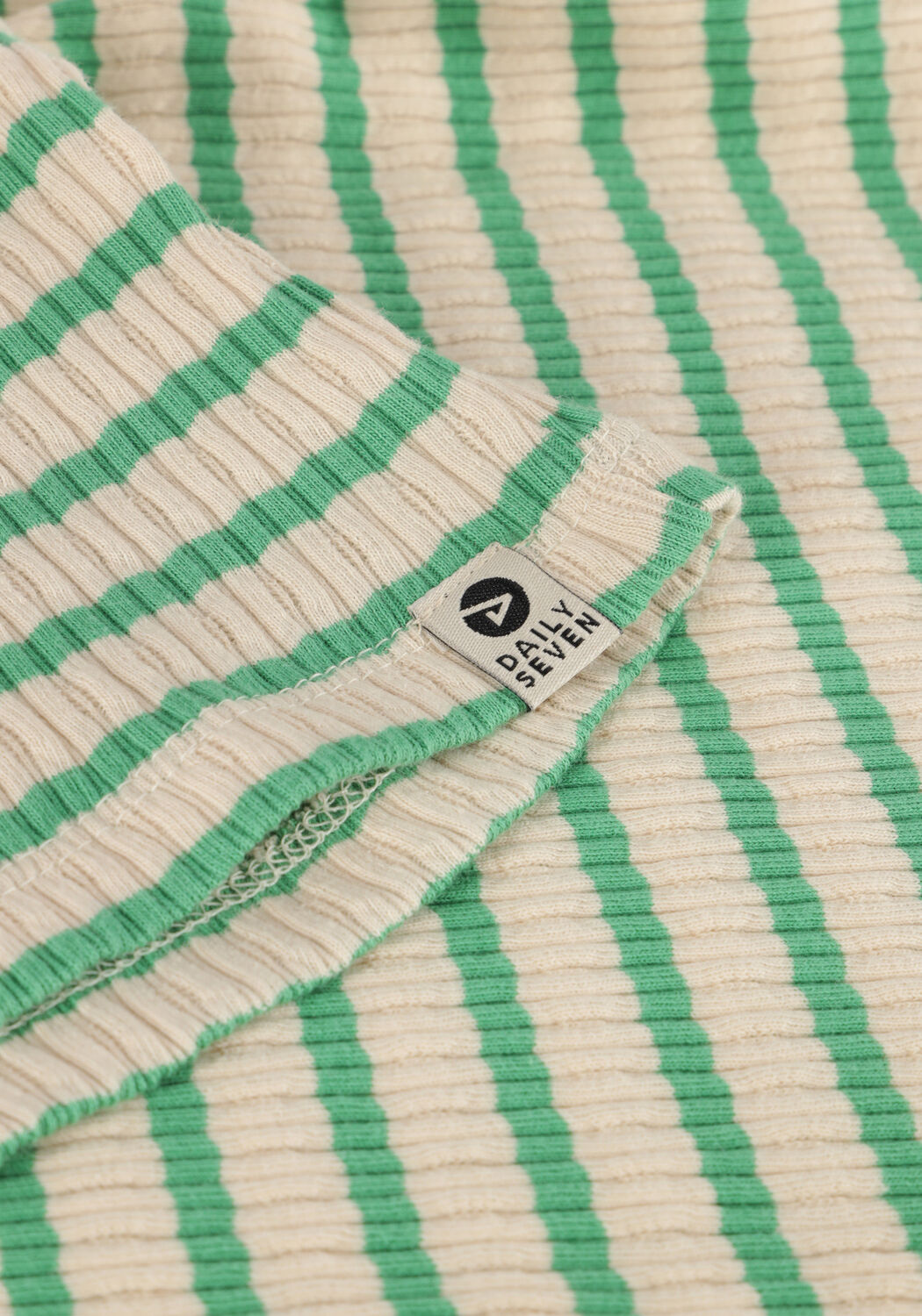 Sand DAILY7 Tops & T-shirts T-SHIRT LONGSLEEVE RIB STRIPE - large