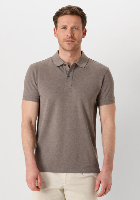 Braune PROFUOMO Polo-Shirt POLO SHORT SLEEVE - large