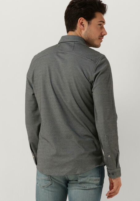 Graue CAST IRON Casual-Oberhemd LONG SLEEVE SHIRT CF TEC 2 TONE PIQUE - large
