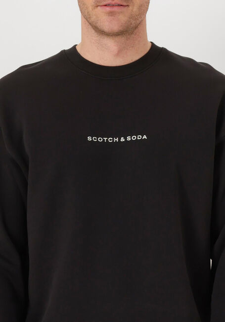 Schwarze SCOTCH & SODA Sweatshirt LOGO FRONT CHEST SWEATSHIRT - large