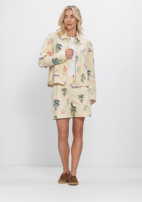 Beige OBJECT Jacken OBJALLY L/S LO PRINTED JACKET - large