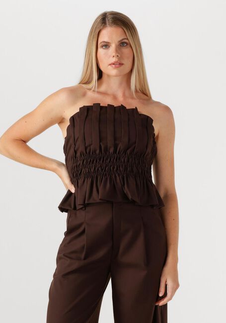 Braune GESTUZ Top GZPAULINE CORSET - large
