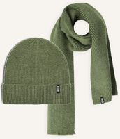 Grüne TUMBLE 'N DRY Mütze BEANIE + SCARF BOYS - medium
