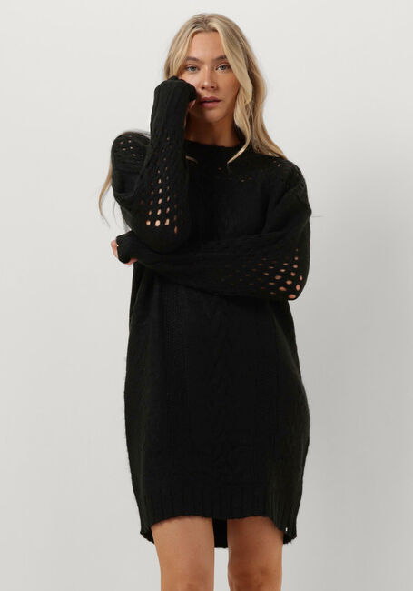 Schwarze SIMPLE Rollkragenpullover KNIT-AC-PL-23-1 - large