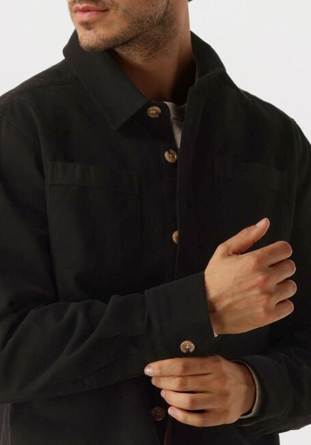 Schwarze FORÉT Overshirt FELLOW TWILL SHIRT - large