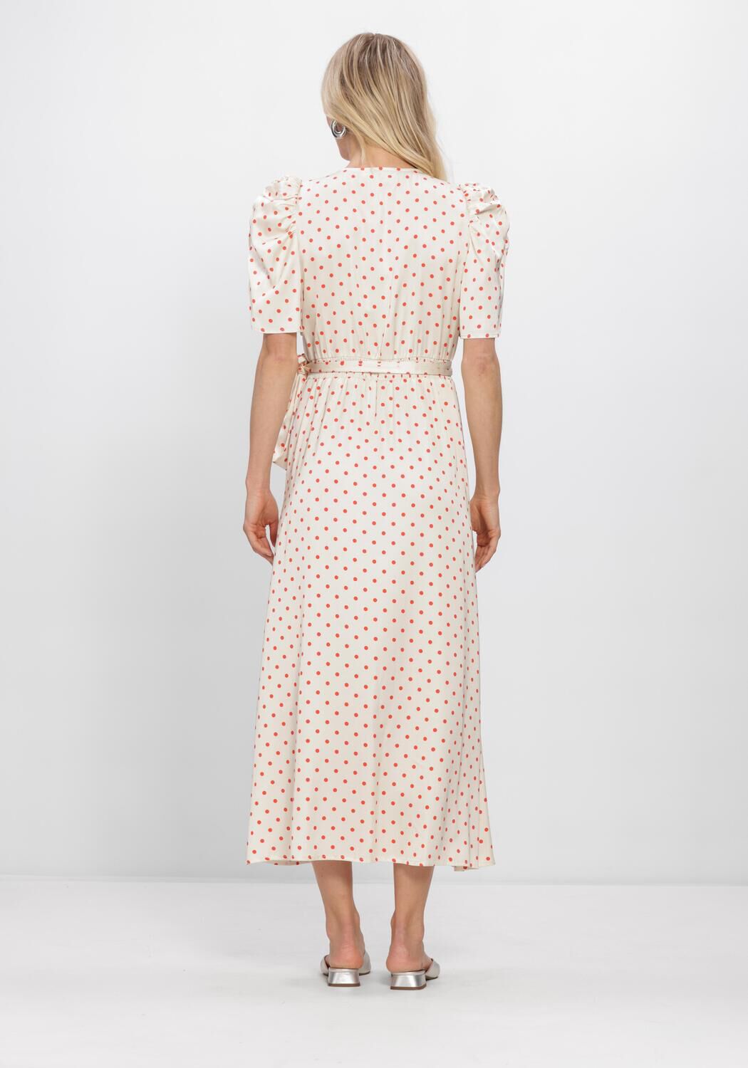 Nicht-gerade weiss CO'COUTURE Maxikleid CAMBRIACC DOT WRAP DRESS - large