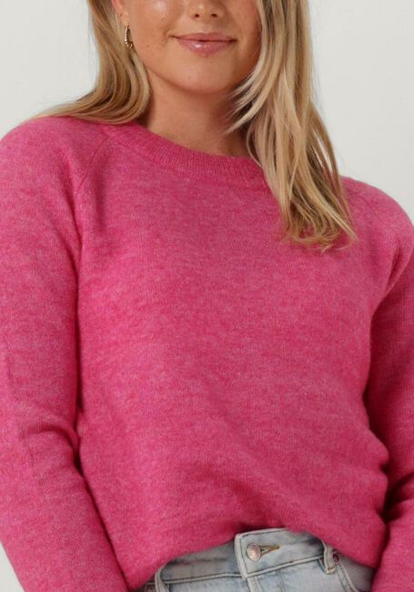 Fuchsie SELECTED FEMME Pullover SLFLULU LS KNIT O-NECK B - large