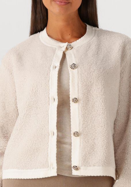 Ecru NEO NOIR Pullover LIMO FLUFFY KNIT CARDIGAN - large