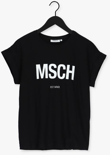 Schwarze MSCH COPENHAGEN T-shirt ALVA MSCH STD TEE - large