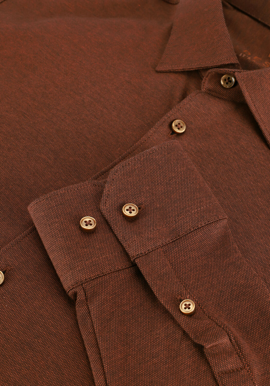 Braune DESOTO Casual-Oberhemd CASUAL KENT 1/1 - large