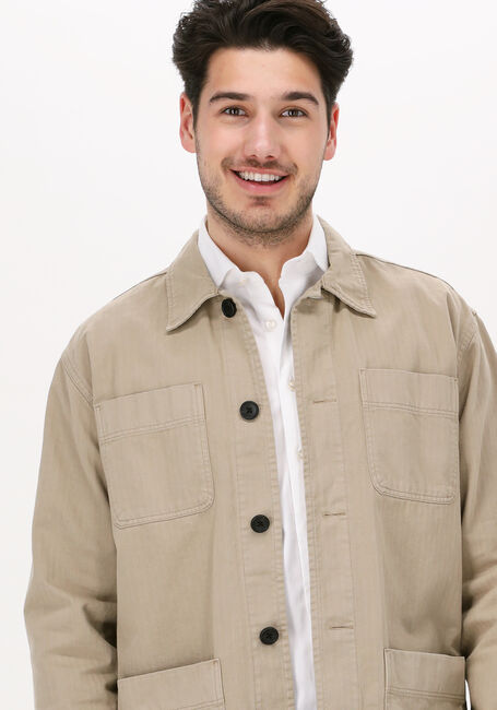 Beige SELECTED HOMME Overshirt SLHLOOSETONY OVERSHIRT LS W - large