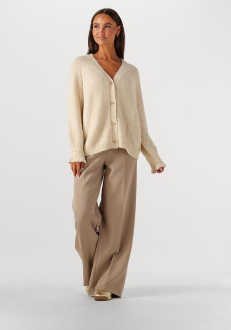 Ecru SUMMUM Strickjacke CARDIGAN COZY MELANGE LUREX KNIT - large