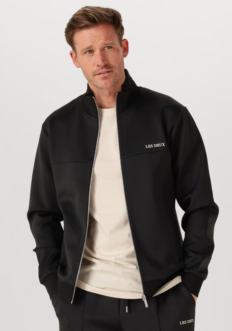 Schwarze LES DEUX Strickjacke BALLIER TRACK JACKET - large