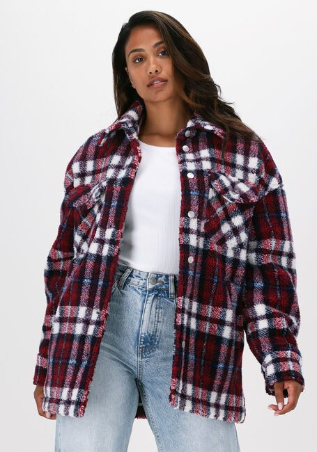 Bordeaux COLOURFUL REBEL Teddy-Jacke STELLA REBELLE CHECK TEDDY JAC - large