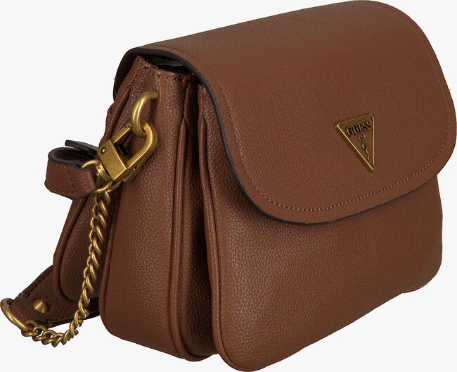 Cognacfarbene GUESS Handtasche DESTINY SHOULDER BAG - large
