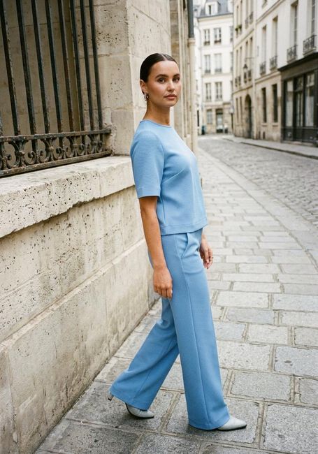 Blaue POM AMSTERDAM Weite Hose PANTS LARA SMASHING BLUE - large