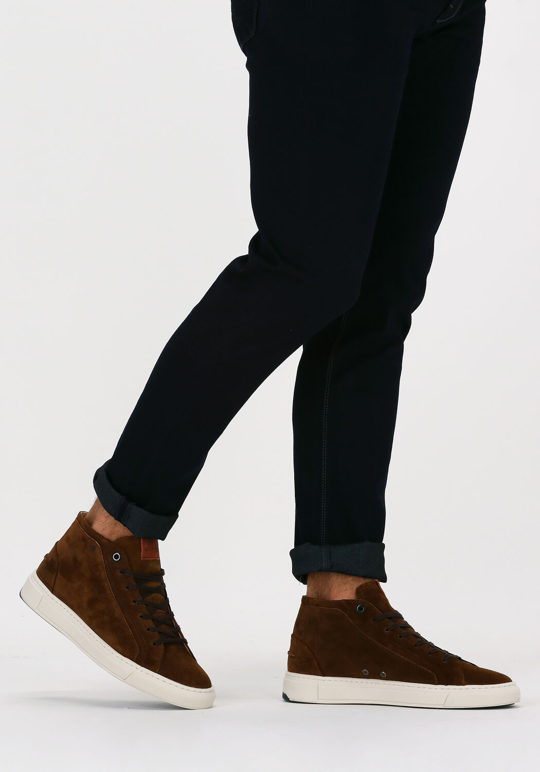 Cognacfarbene VAN BOMMEL Sneaker High 20380 - large