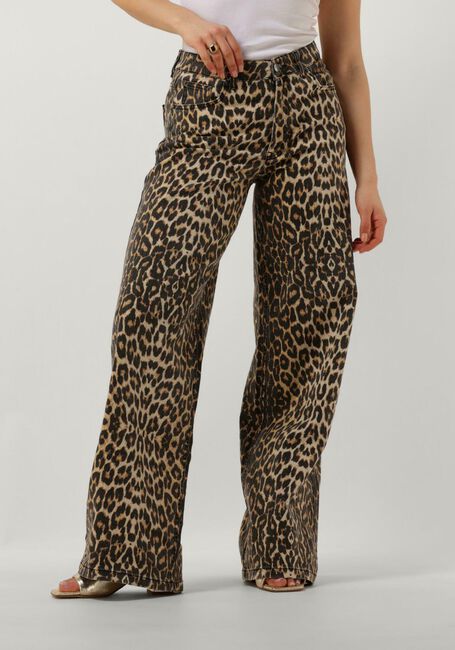 Leopard CO'COUTURE Straight leg jeans LEO DENIM PANEL PANT - large