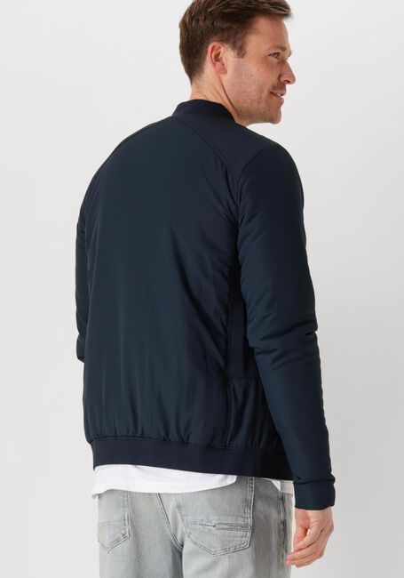 Blaue CAST IRON Jack BOMBER JACKET THROTTLE BARKER - large