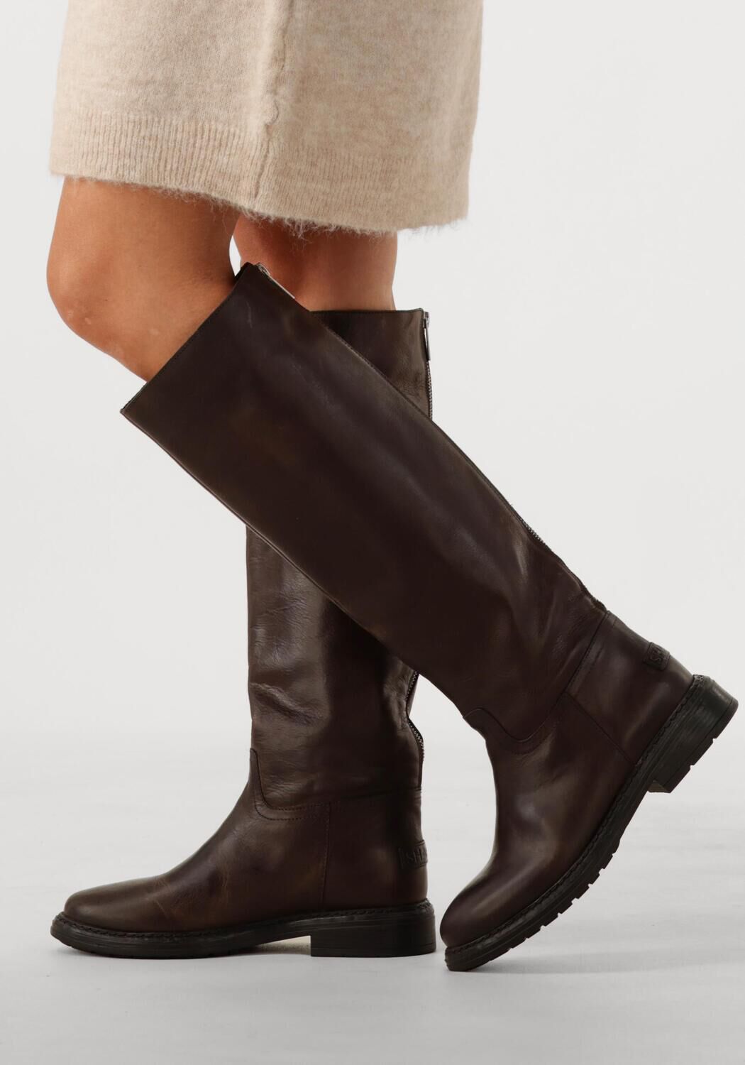 Braune SHABBIES Hohe Stiefel DUCK TALA - large