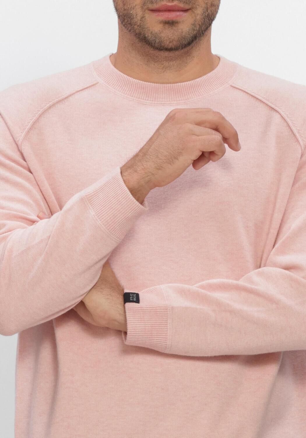 Hell-Pink BUTCHER OF BLUE Pullover CLIFDEN SWEAT CREW - large