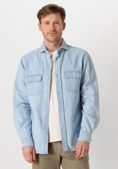 Blaue PROFUOMO Overshirts OVERSHIRT DENIM LIGHT - large